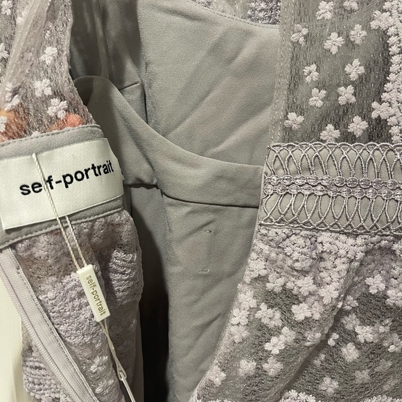 Self-Portrait Lilac Sheer Dress - Picture 9 of 9